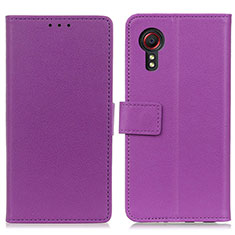 Handytasche Stand Schutzhülle Flip Leder Hülle M08L für Samsung Galaxy XCover 5 SM-G525F Violett