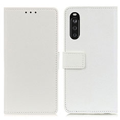 Handytasche Stand Schutzhülle Flip Leder Hülle M08L für Sony Xperia 10 III Lite Weiß