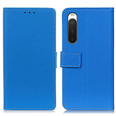 Handytasche Stand Schutzhülle Flip Leder Hülle M08L für Sony Xperia 10 IV Blau