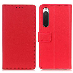 Handytasche Stand Schutzhülle Flip Leder Hülle M08L für Sony Xperia 10 IV SOG07 Rot