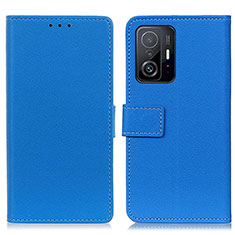 Handytasche Stand Schutzhülle Flip Leder Hülle M08L für Xiaomi Mi 11T 5G Blau