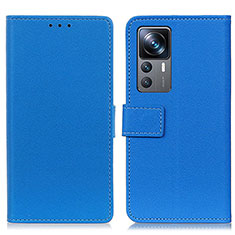 Handytasche Stand Schutzhülle Flip Leder Hülle M08L für Xiaomi Mi 12T 5G Blau