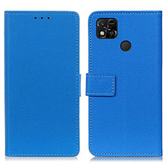 Handytasche Stand Schutzhülle Flip Leder Hülle M08L für Xiaomi POCO C3 Blau