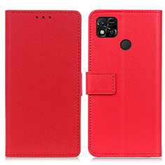 Handytasche Stand Schutzhülle Flip Leder Hülle M08L für Xiaomi POCO C3 Rot