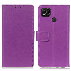 Handytasche Stand Schutzhülle Flip Leder Hülle M08L für Xiaomi POCO C3 Violett