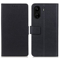 Handytasche Stand Schutzhülle Flip Leder Hülle M08L für Xiaomi Poco C65 Schwarz