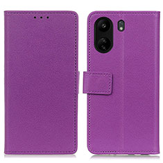 Handytasche Stand Schutzhülle Flip Leder Hülle M08L für Xiaomi Poco C65 Violett