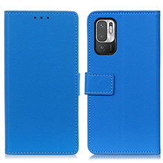 Handytasche Stand Schutzhülle Flip Leder Hülle M08L für Xiaomi POCO M3 Pro 5G Blau