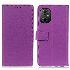 Handytasche Stand Schutzhülle Flip Leder Hülle M08L für Xiaomi Poco M4 5G Violett