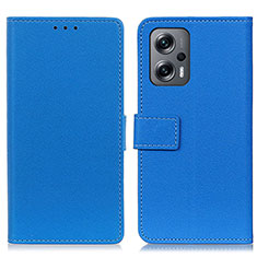 Handytasche Stand Schutzhülle Flip Leder Hülle M08L für Xiaomi Poco X4 GT 5G Blau