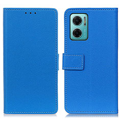 Handytasche Stand Schutzhülle Flip Leder Hülle M08L für Xiaomi Redmi 10 5G Blau