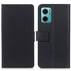 Handytasche Stand Schutzhülle Flip Leder Hülle M08L für Xiaomi Redmi 10 5G Schwarz