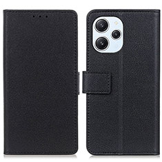 Handytasche Stand Schutzhülle Flip Leder Hülle M08L für Xiaomi Redmi 12 4G Schwarz