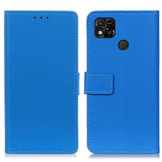 Handytasche Stand Schutzhülle Flip Leder Hülle M08L für Xiaomi Redmi 9C Blau