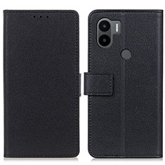 Handytasche Stand Schutzhülle Flip Leder Hülle M08L für Xiaomi Redmi A1 Plus Schwarz