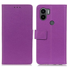 Handytasche Stand Schutzhülle Flip Leder Hülle M08L für Xiaomi Redmi A1 Plus Violett