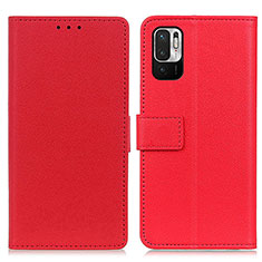 Handytasche Stand Schutzhülle Flip Leder Hülle M08L für Xiaomi Redmi Note 10 JE 5G Rot