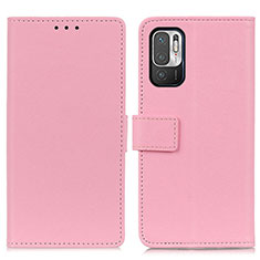 Handytasche Stand Schutzhülle Flip Leder Hülle M08L für Xiaomi Redmi Note 10T 5G Rosa