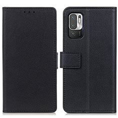 Handytasche Stand Schutzhülle Flip Leder Hülle M08L für Xiaomi Redmi Note 11 SE 5G Schwarz