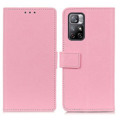 Handytasche Stand Schutzhülle Flip Leder Hülle M08L für Xiaomi Redmi Note 11S 5G Rosa