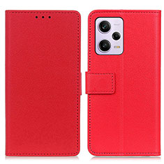 Handytasche Stand Schutzhülle Flip Leder Hülle M08L für Xiaomi Redmi Note 12 Pro 5G Rot