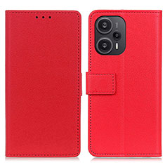 Handytasche Stand Schutzhülle Flip Leder Hülle M08L für Xiaomi Redmi Note 12 Turbo 5G Rot