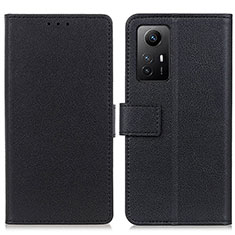 Handytasche Stand Schutzhülle Flip Leder Hülle M08L für Xiaomi Redmi Note 12S Schwarz