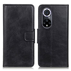 Handytasche Stand Schutzhülle Flip Leder Hülle M09L für Huawei Honor 50 5G Schwarz