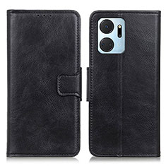 Handytasche Stand Schutzhülle Flip Leder Hülle M09L für Huawei Honor X7a Schwarz