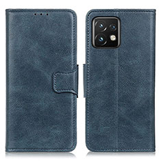 Handytasche Stand Schutzhülle Flip Leder Hülle M09L für Motorola Moto Edge Plus (2023) 5G Blau