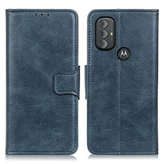 Handytasche Stand Schutzhülle Flip Leder Hülle M09L für Motorola Moto G Power (2022) Blau