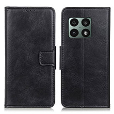 Handytasche Stand Schutzhülle Flip Leder Hülle M09L für OnePlus 10 Pro 5G Schwarz