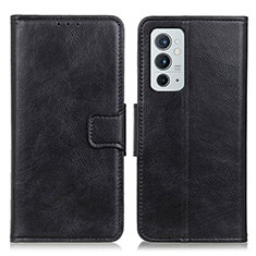 Handytasche Stand Schutzhülle Flip Leder Hülle M09L für OnePlus 9RT 5G Schwarz