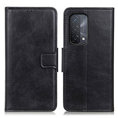 Handytasche Stand Schutzhülle Flip Leder Hülle M09L für Oppo A54 5G Schwarz