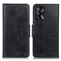 Handytasche Stand Schutzhülle Flip Leder Hülle M09L für Oppo A74 4G Schwarz