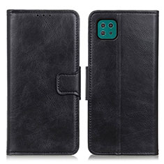 Handytasche Stand Schutzhülle Flip Leder Hülle M09L für Samsung Galaxy A22 5G Schwarz