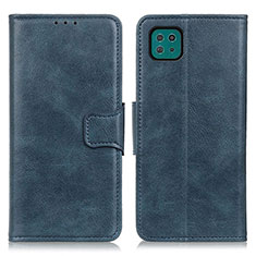 Handytasche Stand Schutzhülle Flip Leder Hülle M09L für Samsung Galaxy A22s 5G Blau