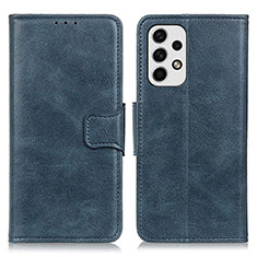 Handytasche Stand Schutzhülle Flip Leder Hülle M09L für Samsung Galaxy A23 4G Blau