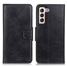 Handytasche Stand Schutzhülle Flip Leder Hülle M09L für Samsung Galaxy S21 FE 5G Schwarz