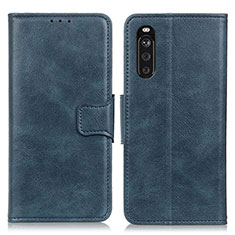 Handytasche Stand Schutzhülle Flip Leder Hülle M09L für Sony Xperia 10 III Lite Blau