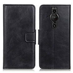 Handytasche Stand Schutzhülle Flip Leder Hülle M09L für Sony Xperia PRO-I Schwarz