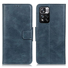 Handytasche Stand Schutzhülle Flip Leder Hülle M09L für Xiaomi Mi 11i 5G (2022) Blau