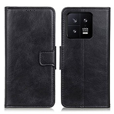 Handytasche Stand Schutzhülle Flip Leder Hülle M09L für Xiaomi Mi 13 Pro 5G Schwarz