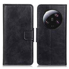 Handytasche Stand Schutzhülle Flip Leder Hülle M09L für Xiaomi Mi 13 Ultra 5G Schwarz