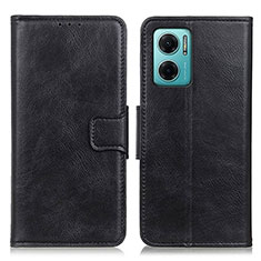 Handytasche Stand Schutzhülle Flip Leder Hülle M09L für Xiaomi Redmi 10 5G Schwarz