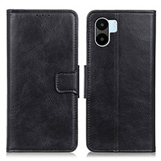 Handytasche Stand Schutzhülle Flip Leder Hülle M09L für Xiaomi Redmi A2 Plus Schwarz