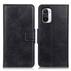 Handytasche Stand Schutzhülle Flip Leder Hülle M09L für Xiaomi Redmi K40 Pro 5G Schwarz