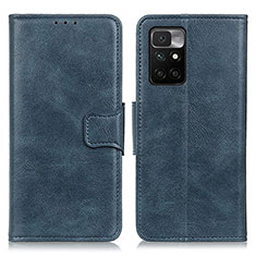 Handytasche Stand Schutzhülle Flip Leder Hülle M09L für Xiaomi Redmi Note 11 4G (2021) Blau