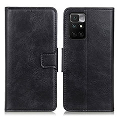 Handytasche Stand Schutzhülle Flip Leder Hülle M09L für Xiaomi Redmi Note 11 4G (2021) Schwarz