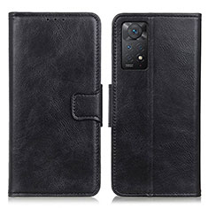 Handytasche Stand Schutzhülle Flip Leder Hülle M09L für Xiaomi Redmi Note 11 Pro 5G Schwarz